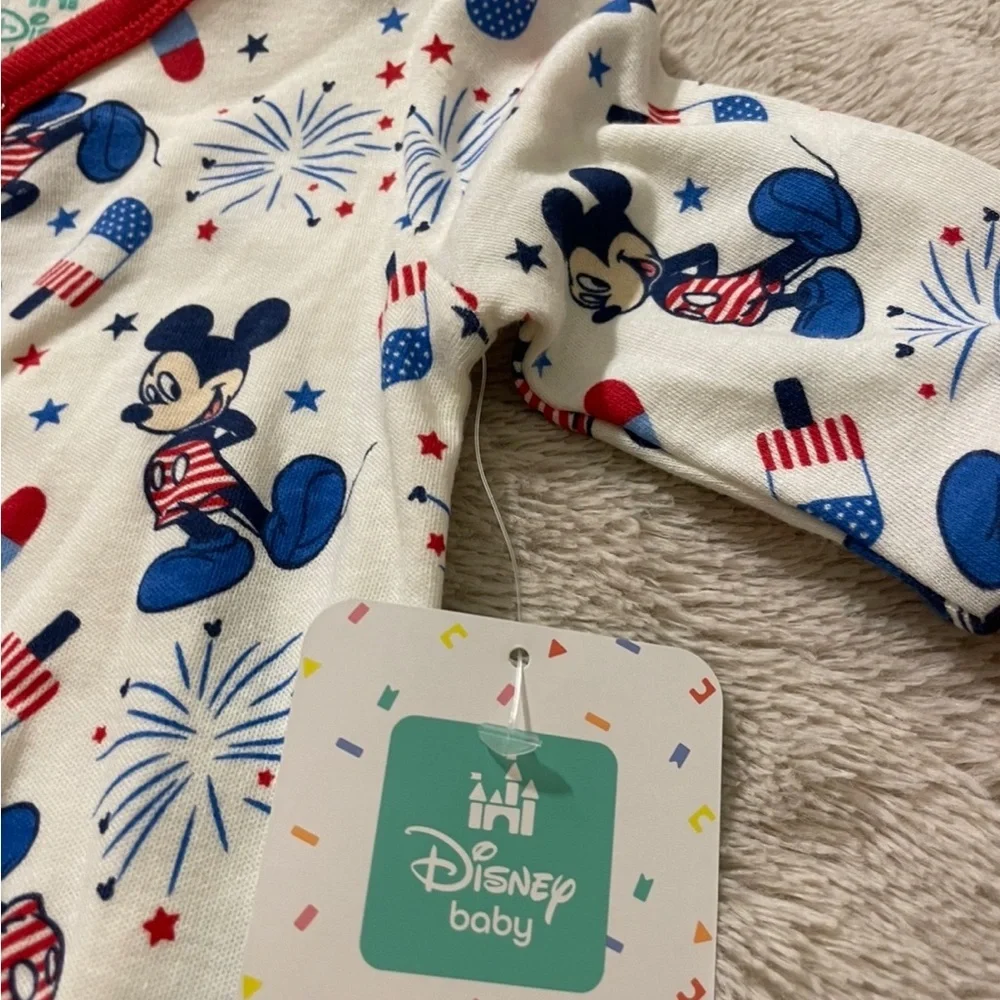 Disney Mickey Mouse Baby Patriotic Footies